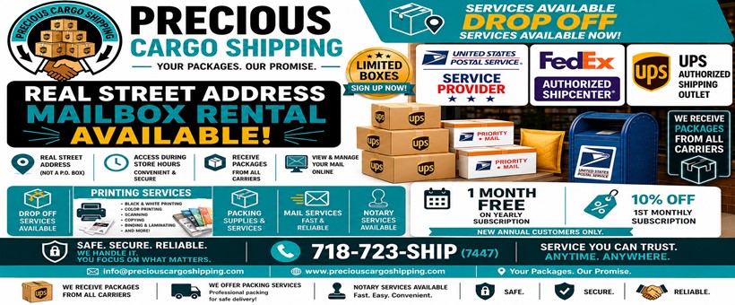 Authorized UPS FedEx & USPS Shipping